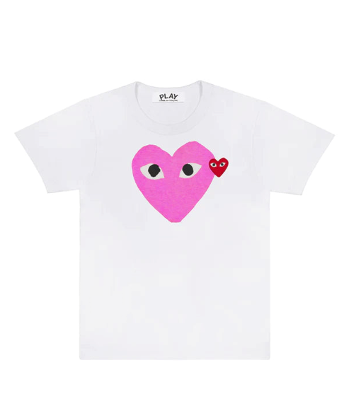 T Shirt Comme Des Garcons Grand Petit Coeur