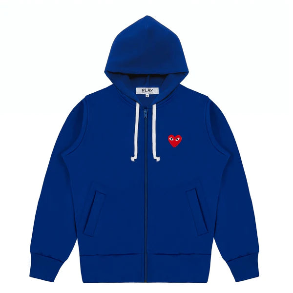 Sweat Zippé Comme Des Garçons Coeur Rouge