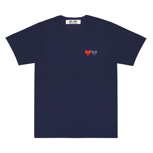 T-Shirt Comme Des Garçons Double Coeur