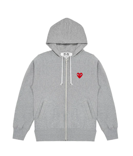 Sweat Zippé Comme Des Garçons Coeur Rouge