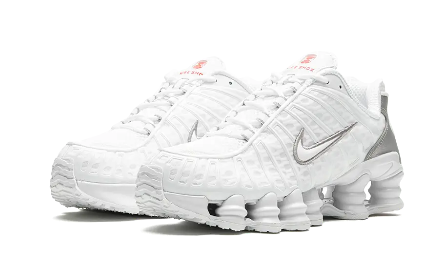 Nike® Shox Tl White Metallic Silver Max Orange