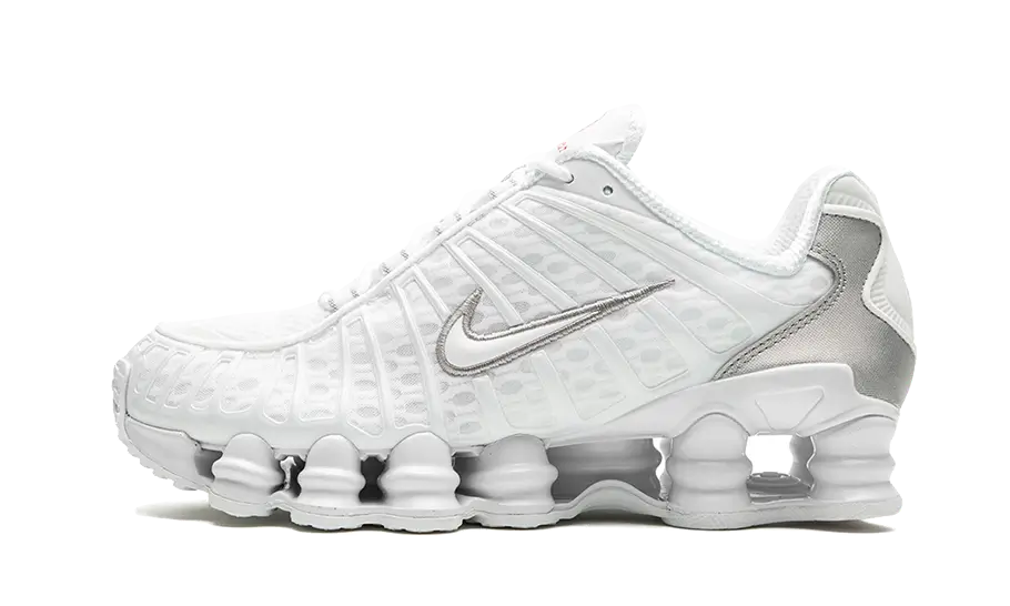 Nike® Shox Tl White Metallic Silver Max Orange