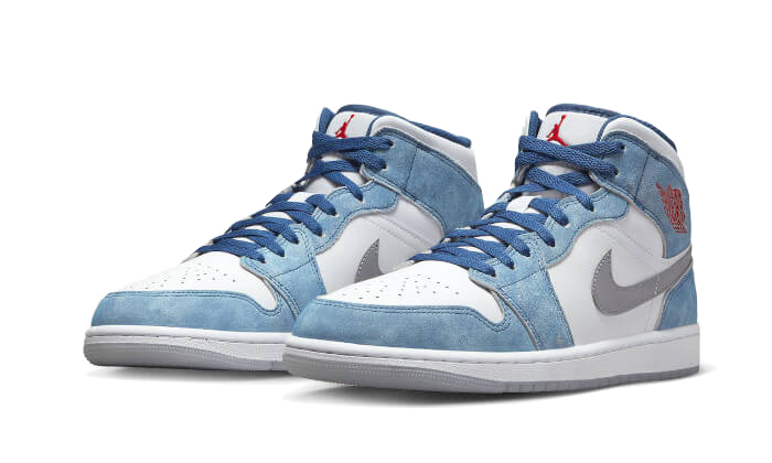 Air Jordan® 1 Mid French Blue Fire Red