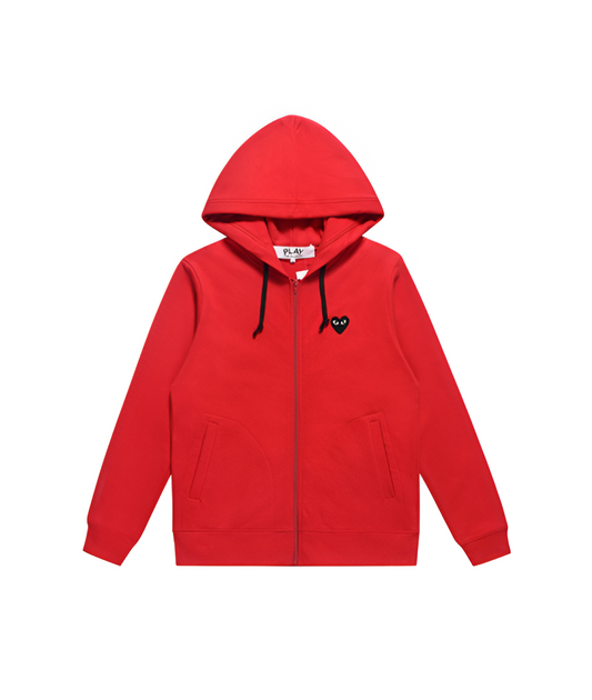 Sweat Zippé Comme Des Garçons® Coeur Rouge