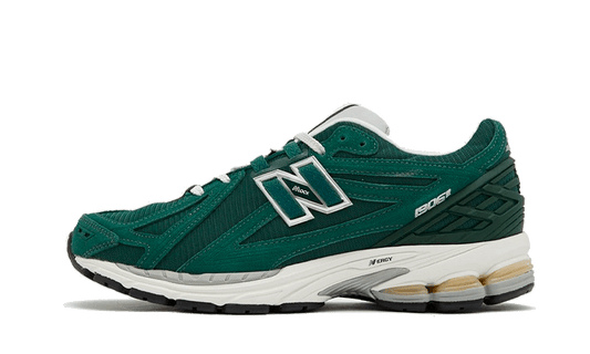 New Balance® 1906r Green Suede Metallic Silver